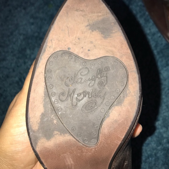 Cute naughty monkey kitten heels shoes - Picture 4 of 5